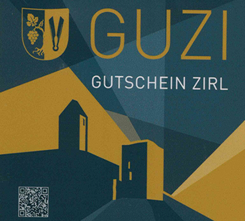 GUZI-Sticker als Kenneichen für teilnehmende Wirtschaftsbetriebe